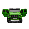 Elektrické autíčko Mercedes-Benz G63 AMG 4x4² Dvojmiestne 24V, zelené lakované, MP4 Prehrávač s USB/AUX vstupom, Pohon 4x4, Batéria 24V7Ah, 4 x 200W Motory, EVA kolesá s odpružením, Koženkové sedadlá,
