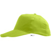 SOL's Collection Kšiltovka Sunny Kids, 5 panelová, dětská COT25811109399-apple green UNI Zelené jablko