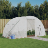 zahrada-XL Fóliovník s oceľovým rámom biely 8 m² 4x2x2 m 364083