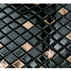 Sklenená mozaika Englass 30x30 cm čierna ružová zlatá lesklá