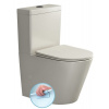 PACO RIMLESS WC kombi misa s nádržkou, spodný/zadný odpad, ivory