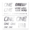 ONE UP Nálepky na riadidlá - OneUp Decal Kit Farba: Strieborná