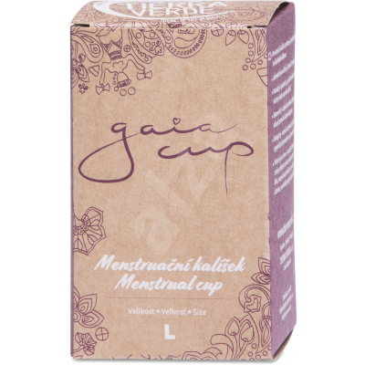 Gaia cup - menstruační kalíšek + slipová vložka a čistící prášek - velikost L TIERRA VERDE