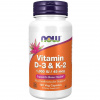 Now Foods Vitamin D-3 a K-2 120 veg kapsúl