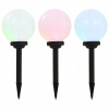 Solárne svietidlá - Záhradné svetlo Solar RGB LED KULA SET 3 ks (Solárne svietidlá - Záhradné svetlo Solar RGB LED KULA SET 3 ks)