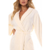 Dámsky dlhý župan L&L 2413 Camelia 4XL - Ecru / 4XL-173/122/126