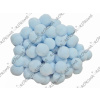 Plyšové POM POM guličky 2cm XXL balenie 100ks - nebeské modré