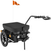 tectake 405028 príves za bicykel cargoxpress, multifunkčný,až do 50kg - čierna