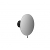 Emco Cosmetic mirrors Round - Nástenne okrúhle kozmetické zrkadlo, Ø200 mm, 3x zväčšenie, čierne 109413338