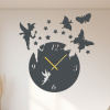 drevo zivota Nástenné hodiny FAIRY TAIL Farebný vzor: Antracitová, Veľkosť hodín: 35x35
