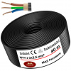 MAS-Premium Podzemný kábel Napájací kábel 40 m NYY-J 3x2,5 mm² Elektrický kábel