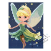 Diamantové maľovanie šablóna Víla svetluška - Tlačená forma