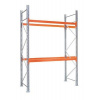 Paletový regál základný 100 x 100 x 500 cm - 1500 kg/poschodie, pozinkovaný