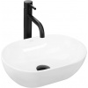 REA Amelia Mini keramické oválne umývadlo na dosku 38x26 cm Biele lesklé U3322 REA-U3322