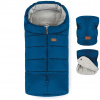 Fusak do kočíka Petite&Mars Set zimný fusak Jibot 3v1 + rukavice na kočík Jasie Ocean Blue (8596202008231)