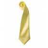 Premier Workwear Pánska saténová kravata PR750 Lemon -ca. Pantone 127 144 x 8,5 cm
