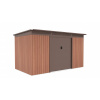 G21 Zahradní domek GRAH 700 - 340 x 206 cm, hnědý