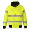 PORTWEST HI-VIS BOMBER 3V1 C467 / Zateplený bomber 3v1 - HV žltá XXXL