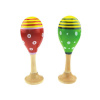 Drevený maracas - 1 ks small foot Farebné rumba gule 1 ks