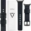Pásik na Samsung Galaxy Watch Ultra kožený 22 mm, čierny, elegantný MOVEAR