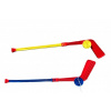 Teddies Hokejka plastová s pukom 74cm mix farieb