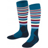 Detské lyžiarske ponožky Falke S K2 Stripe Kids Skiing Socks - king fisher 31-34