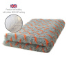 DRYBED Premium Vet Bed Metal šedý + oranžový 150 x 100 cm