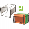 Kancelársky organizér Q-connect mini archív, kovový, čierny, 335x250x285 mm