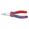 KNIPEX 22 05 160 Kleště s kulatými čelistmi, vícesložkové návleky, chromované 160 mm