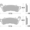 Brzdové destičky SBS přední SUZUKI C 1800 Intruder rok 08-11