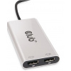Club3D Video hub Thunderbolt 3 na 2x DP Dual 4K60Hz Single 8K60Hz/4K120Hz