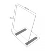 Plastový stojánek L 90 x 60 na výšku čirý s magnetem - 90 x 60 na výšku čirý s magnetem - 1 ks