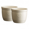Ramekin Clay krémový 8 cm set 2 ks - Emile Henry (Sada 2 ks Ramequin 8 cm Clay krémový - Emile Henry)
