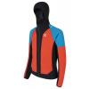 MONTURA MIRA UP JACKET Lobster red/sky blue 6521 stretchová bunda s DWR úpravou Velikost XL