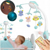 Ricokids RK 813 Kolotoč nad postýlku s projektorem modrý