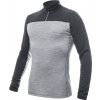 SENSOR MERINO BOLD pánské triko dl.rukáv zip cool gray/anthracite - XXL