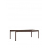 Ferm Living Stolík Dapple Low, 114 x 57 cm, Dark Chocolate – hnedý