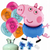 Hélium párty set Peppa Pig George