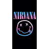 CUKROVÁ TLAČ jedlý obrázok na tortu Cukrová hmota Nirvana Smiley Kurt Cobain ROCK