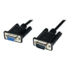 STARTECH 2m Black DB9 RS232 Null Modem Cable F/M, STARTECH 2m Black DB9 RS232 Null Modem Cable F/M SCNM9FM2MBK