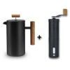 Lambda Coffee® Lambda Coffee Ruční mlýnek + French Press z nerezové oceli 600ml Lambdaset