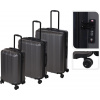 Excellent Kufor cestovný na kolieskach sada 3 ks PROWORLD tmavo sivá