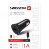 Adaptér do auta SWISSTEN 5W, 1 port, USB-A, kábel microUSB 20110800