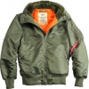 ALPHA INDUSTRIES MA-1 HOODED (sage green) 158104 01 bunda zelená ALPHA INDUSTRIES 01-0068