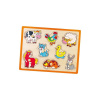 Viga Detské drevené puzzle s úchytmi Farma 30x23 plnofarebný motív
