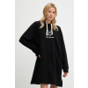 Bavlnené šaty Karl Lagerfeld čierna farba, mini, oversize, A3W44010 L