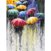 Norimpex Diamantové maľovanie Farebné dáždniky 40x30cm