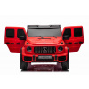 Elektrické autíčko Mercedes-Benz G63 AMG 4x4² Dvojmiestne 12V, červené, MP3 Prehrávač s USB/AUX vstupom, Pohon 4x4, Batéria 12V14Ah, EVA kolesá s odpružením, Koženkové sedadlá, Diaľkový ovládač, Licen