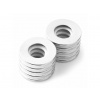 SOLLAU Neodymový magnet medzikružie D 32/16 mm, H 3 mm, N38, ponikelovaný