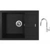 Set Sinks AMANDA 650 Granblack + batéria Sinks MIX 35 P chróm